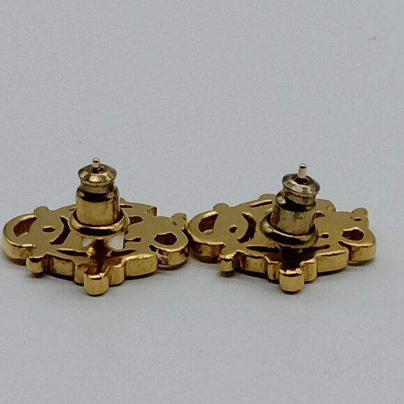 Christian Dior Pierced Earring Gold 200-073125 - Picture 5 of 9